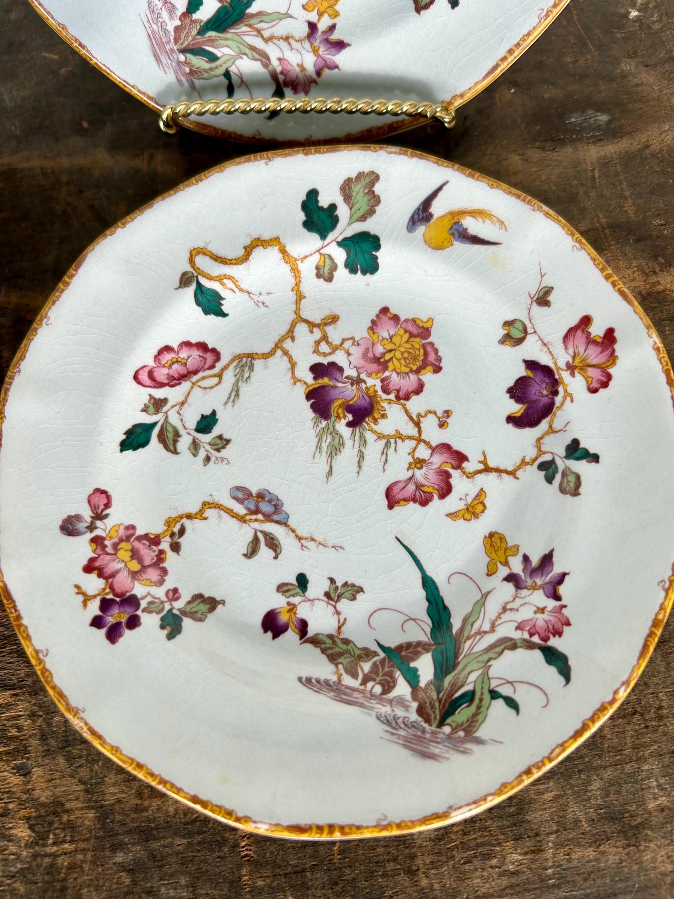 Vintage Wedgwood Devon Rose Georgetown Bone China Bread Plates