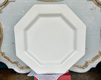 14 inch Vintage Independence Ironstone Octagonal Platter or Chop Plate by Castleton China
