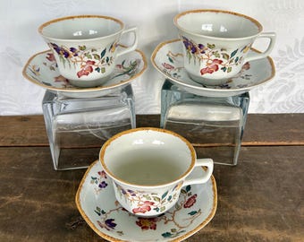 Vintage Wedgwood Devon Rose Georgetown Bone China Bread Plates