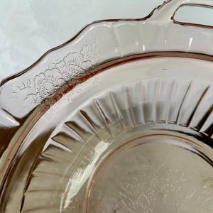 Anchor Hocking Mayfair Pink Depression Glass  Serving Bowl
