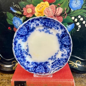 【BURSLEM】アンティーク　プレート Extremely Rare Antique Flow Blue Ford and Sons Burslem