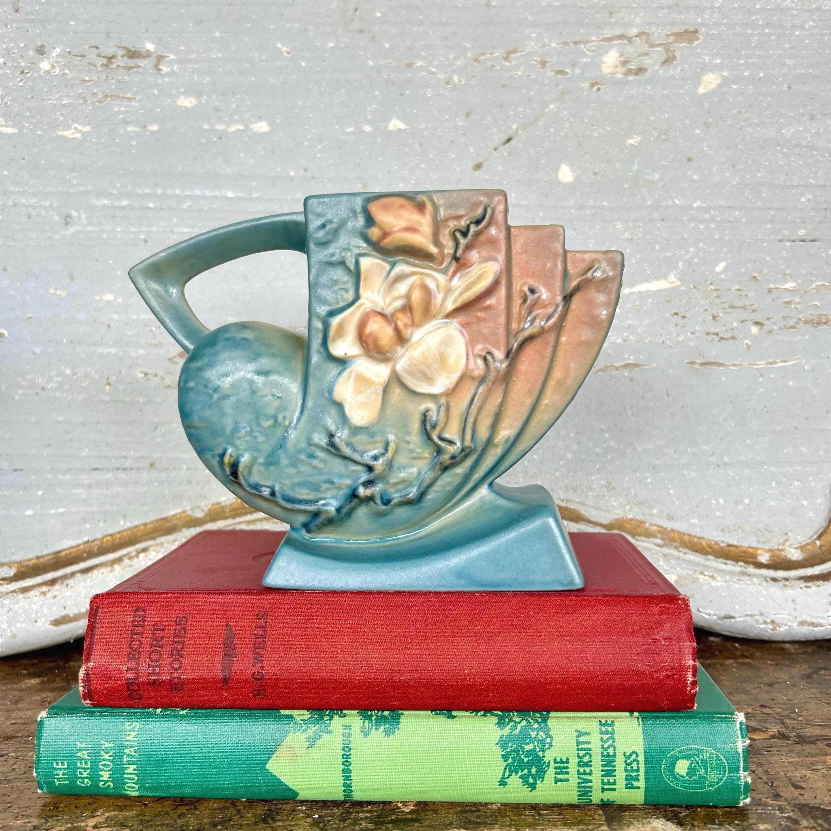 ヴィンテージ Wartook Pottery 陶器 花瓶 ガムナッツ ユーカリ Wartook