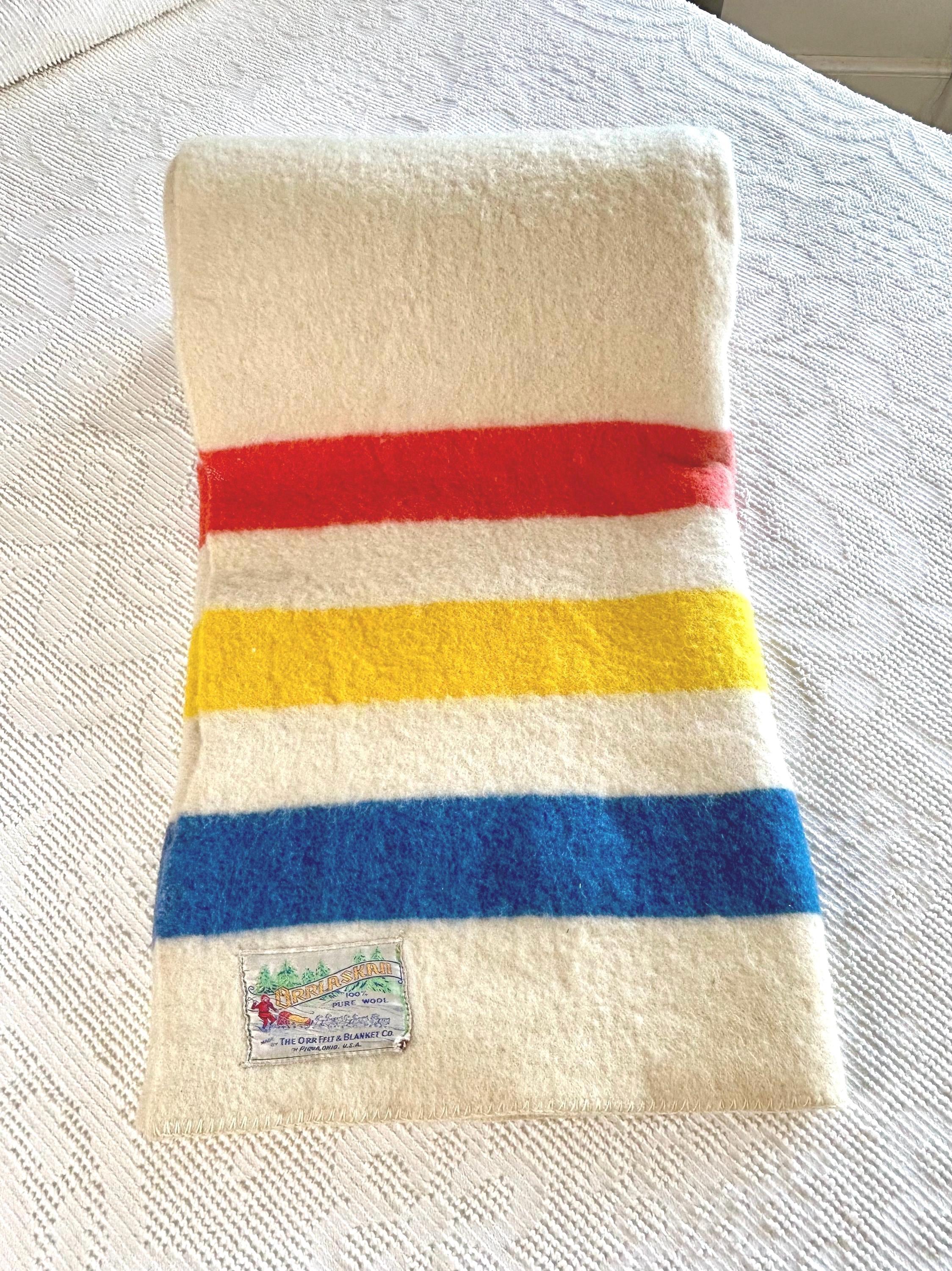 Vintage USA ORRLASKAN Vintage Blanket ブランケット ラグ ウール