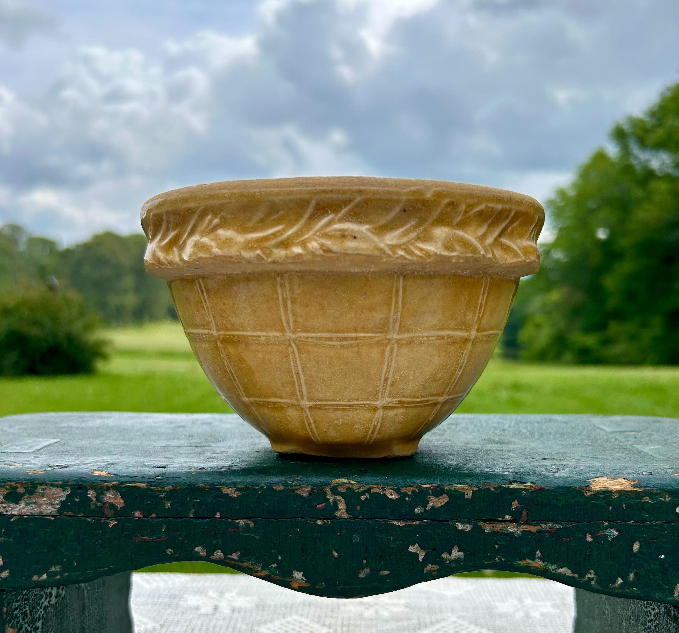 非常に高い品質 Antique Mccoy Pottery Very Rare Number 6 Yellow Ware アンティーク雑貨