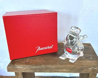 Outstanding Baccarat Crystal Ruby Red “loving Doves” Figurine With