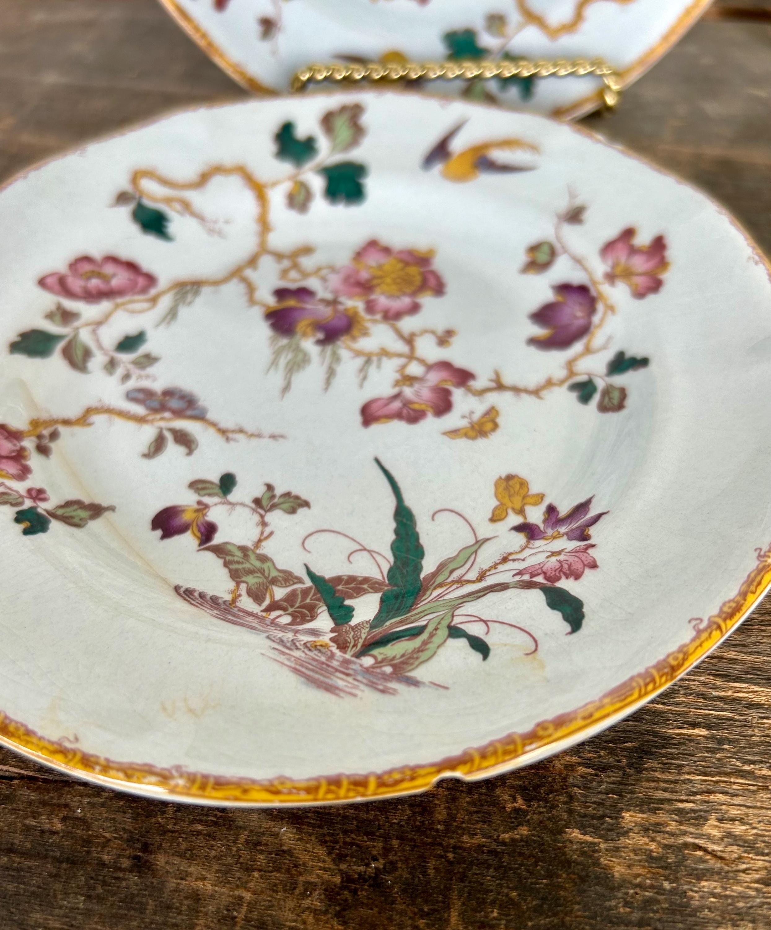 RU-6510　ウェッジウッド　devon rose ソースボード　260404 Vintage Wedgwood Devon Rose Georgetown Bone China Bread Plates