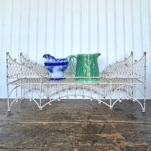 Antique Vintage Wire Plant Stand White - Etsy
