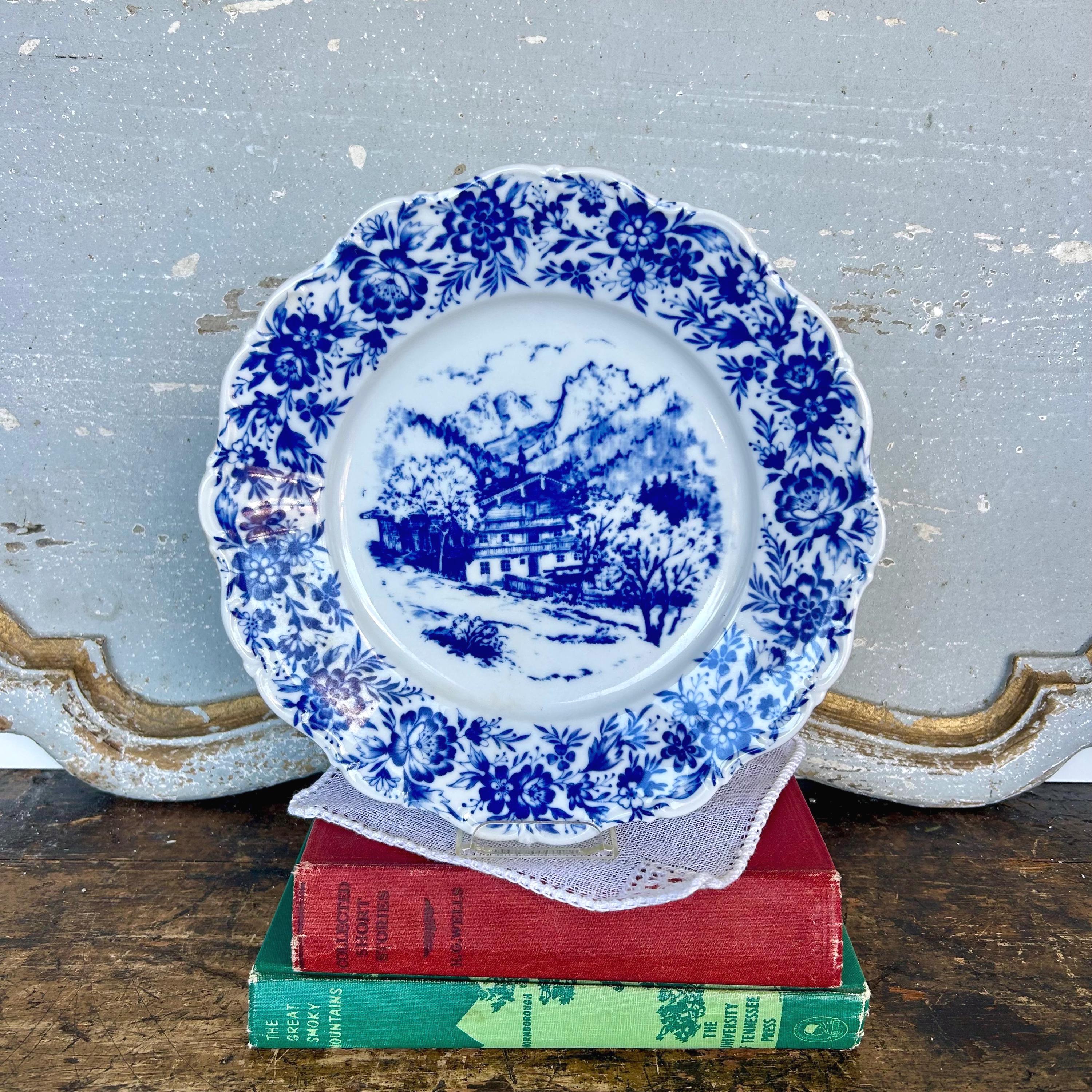 Vintage Seltmann Weiden Theresia Heimatland Blue and White German