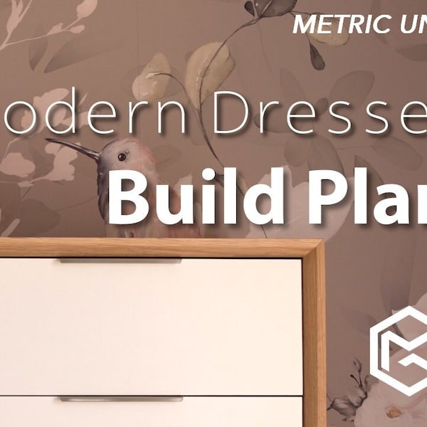Modern Dresser Build Plan - Metric