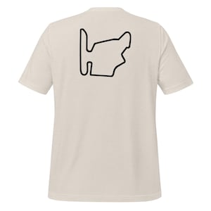 Budapest Formula 1 race track t-shirt – with race circuit silhouette