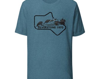 Camiseta retrô F1 Silverstone GP 1970