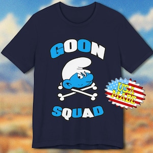 Camicia Meme Goon Squad, T-shirt Meme divertente, Meme virale, Nevergoon, Camicia Gooning, Puffo Goon Meme, Goon sempre, Gooner