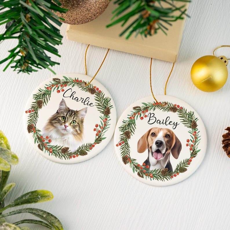 Personalized Pet Christmas Ornament Using Pet's Photo,custom Dog