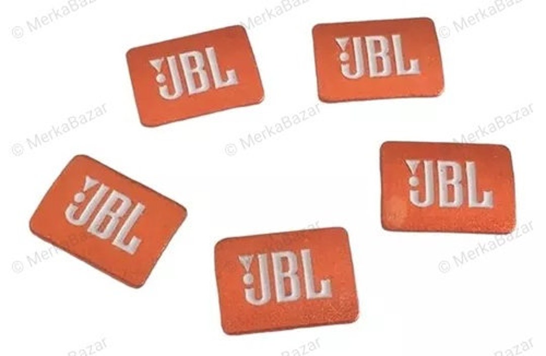 Set 4 JBL Logo Emblems Made of Aluminum / Set 4 JBL Emblems Badge Logo