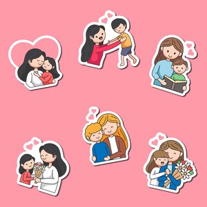 Adesivos dia das mães para imprimir