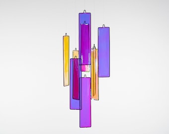 Gioco di luci acchiappasole oggetto luminoso mobile arcobaleno dicroico liquido luce aurora boreale campanello a vento decorazione minimale decorazione per finestre