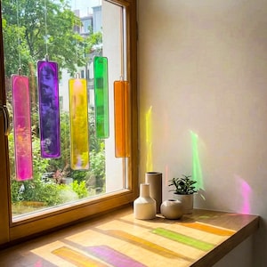 Lichtspiel Sonnenfänger Geometrisch Prisma Lichtobjekt Mobile Regenbogen Einzug Geschenk Fenster Deko für zuhause Einzugsgeschenk irisierend