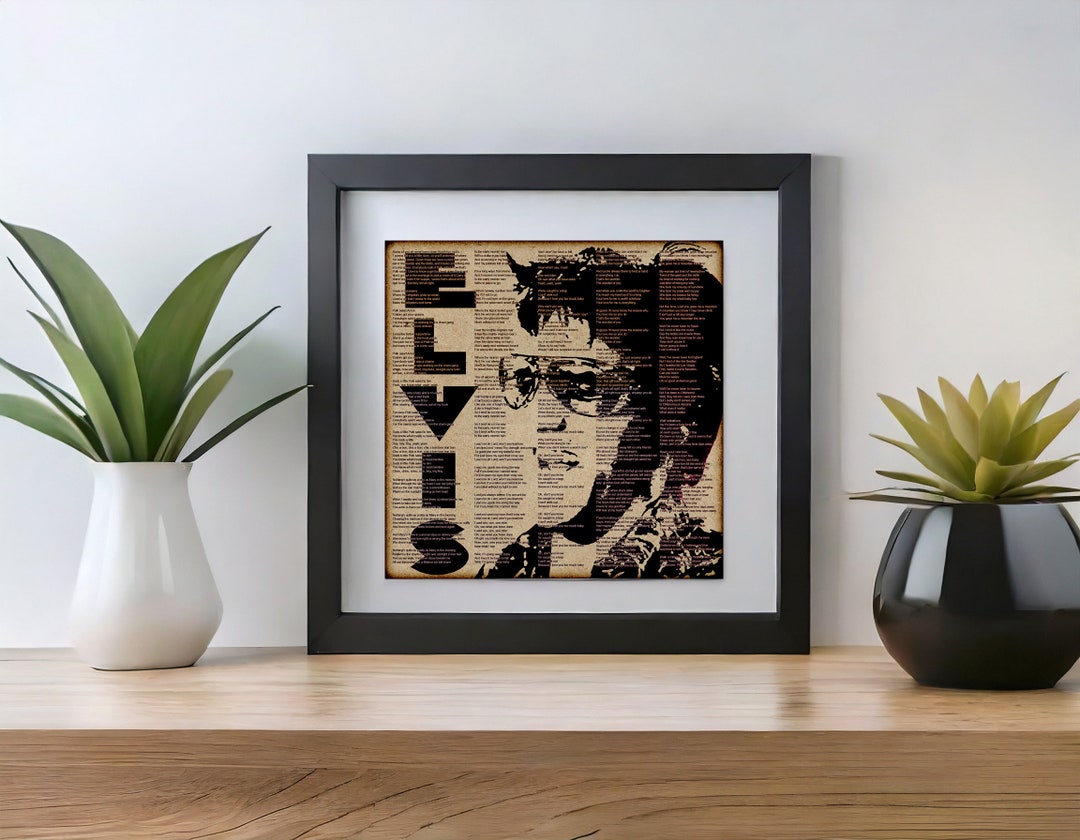 Elvis Presley Vinyl Inlay Art Digital Print - Etsy