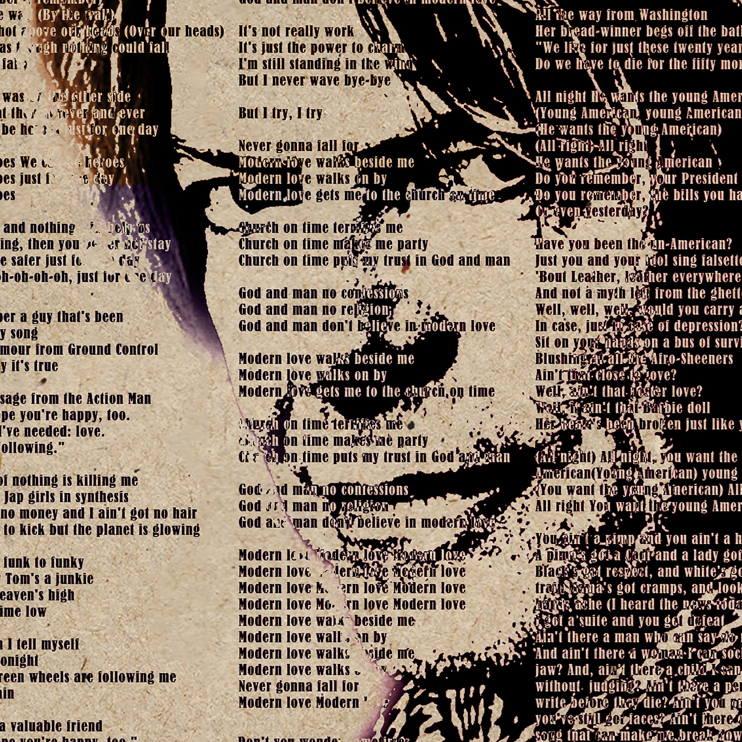 David Bowie Album Inlay Art Digital Print - Etsy