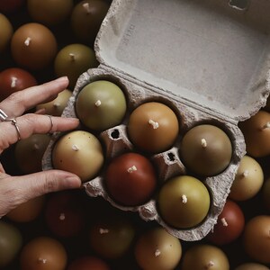 Pastel Egg Candles Set: Soy Wax Easter Decor, Spring Colors