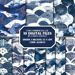 Japanese Wabi Sabi, Japanse Style, Seamless Pattern, Digital Seamless File, Digital Files, Japanese Seamless Pattern