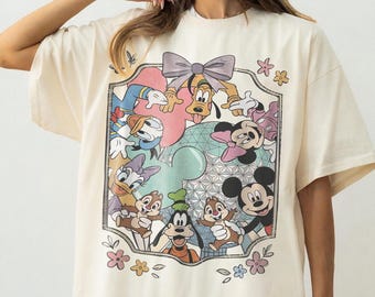 Camiseta con lazo retro de Disney Epcot Mickey y sus amigos, camisetas de viaje a Disney, camiseta de Epcot World Tour 1982, camiseta de Disneyworld