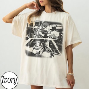 Vintage Funny Toy Story Gangster Shirt, Retro Woody Buzz Bootleg Tee, Disney Meme Outfit for Men Women, Pixar Movie Fan Graphic Gift Ivory/Natural/Sand
