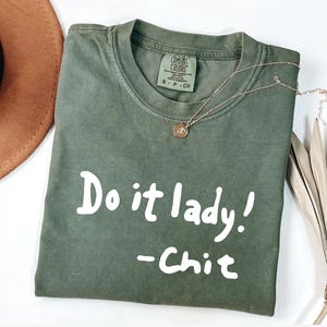 Funny TikTok &quot;Do It Lady Chit&quot; Shirt, Hilarious Gag Apparel, Trendy Viral Meme Tee for Her, Viral Chit Inspired Skit, Style Parody Fan Shirt