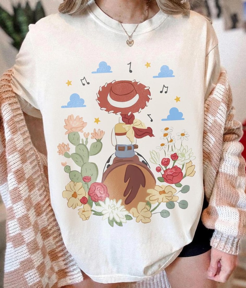 Comfort Colors Disney Toy Story Jessie Shirt, Coquette Jessie Shirt, Toy Story 5 Tee, Disneyland Toy Story Shirt, Girl Trip Shirt Ivory/Natural/Sand
