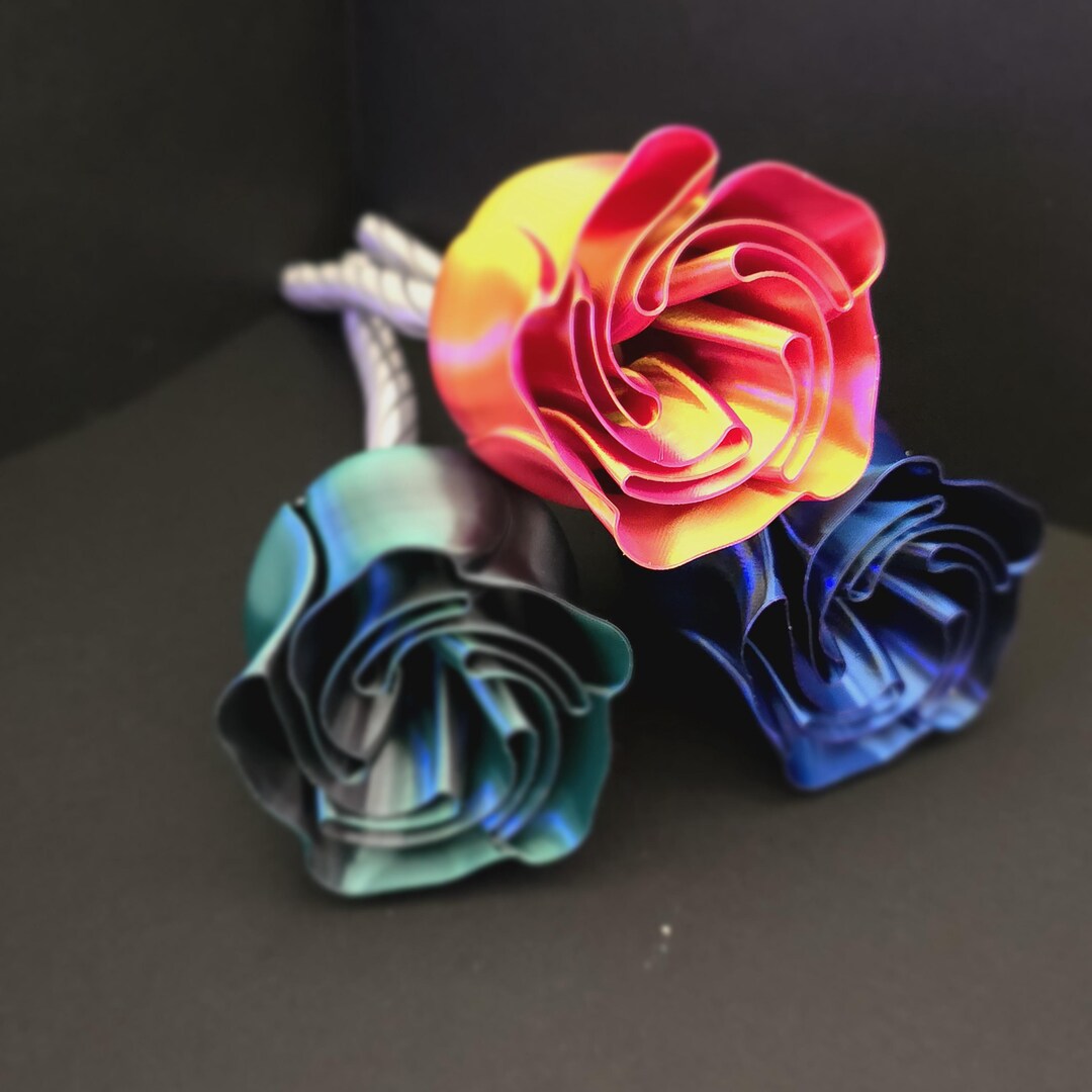 3d Printed Rose - Etsy