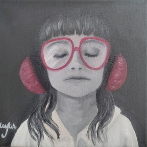 Decoración de pared "la música como color"- óleo sobre lienzo, 1cm de grosor, se aceptan encargos si lo quieres diferente!