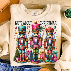 Nutcracker Christmas PNG, Nuts About Christmas PNG, Nutcracker Friends Png, Merry Christmas PNG, Retro Christmas Png, Christmas Sublimation