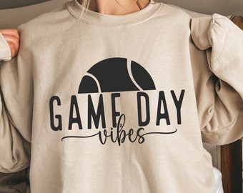 Game Day Tennis SVG PNG, Tennis Svg, Game Day Vibes Svg, Mom Life Svg, Tennis Mom Shirt Svg, Tennis Shirt Svg, Sports Svg, Tennis Png