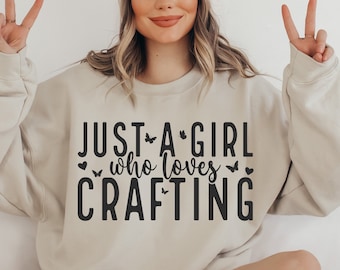 Po prostu dziewczyna, która kocha rękodzieło SVG, Craft Mom, plik Cricut (pobranie cyfrowe)