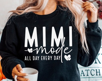 Mimi Mode SVG, Mimi Shirt Design, Grandma Gift (Digital Download)