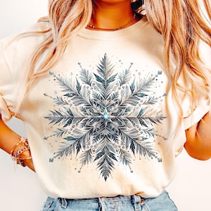 Silver Blue Glitter Snowflake PNG, Cozy Season PNG, Winter Png, Winter Sublimation Design, Christmas PNG, Cozy Winter Png, Snowflake Png