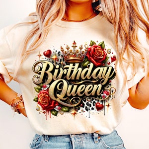 Birthday Queen Png Sublimation Design, Birthday Party Png, Girly Birthday Png, Sublimation Designs Download, Birthday Girl Png, Digital PNG