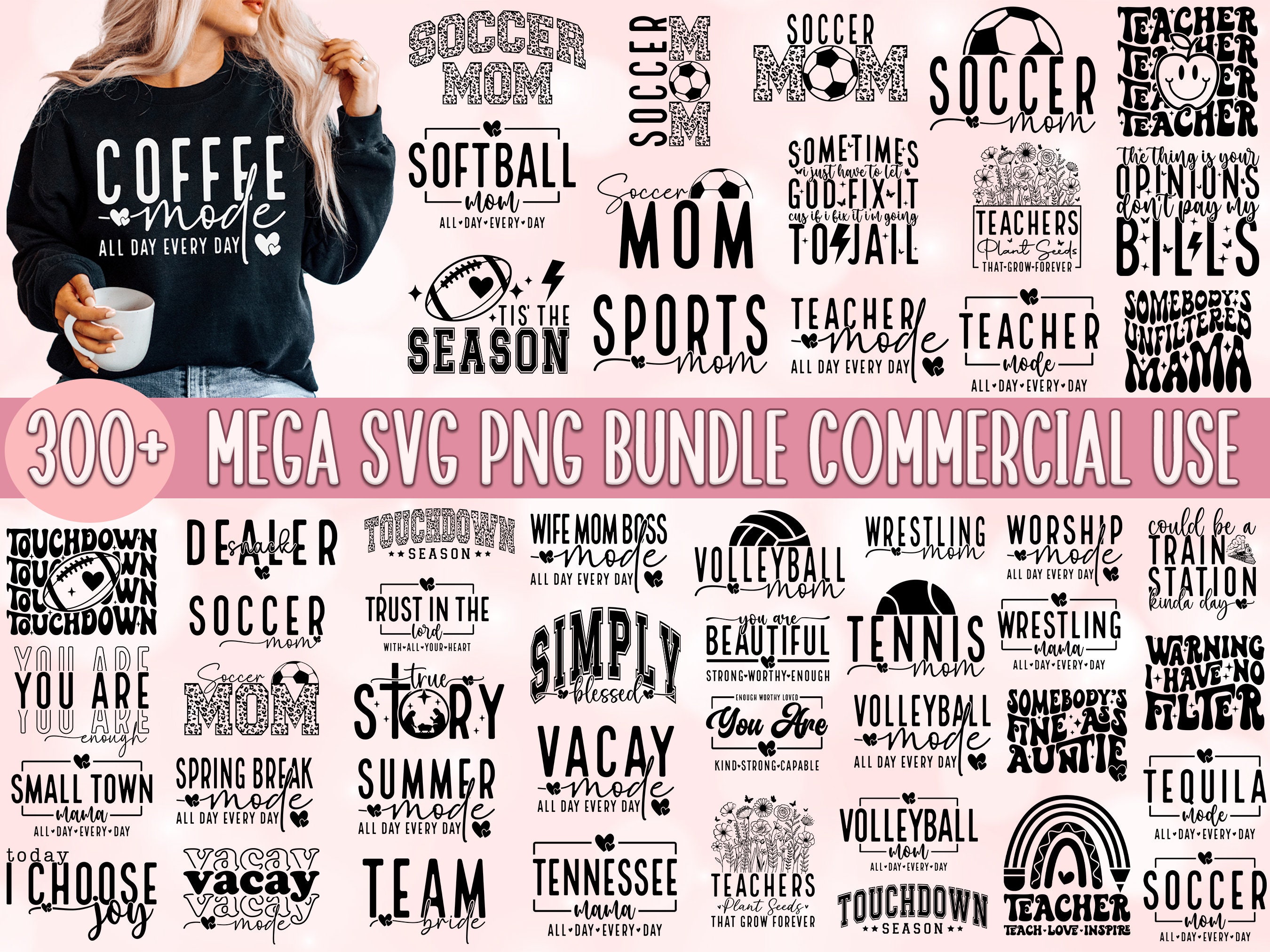 メガ SVG バンドル、SVG ファイル バンドル、Cricut SVG バンドル、シャツ デザイン SVG、Cricut 用 SVG ファイル、Png バンドル、SVG バンドル、シルエット、カット ファイル