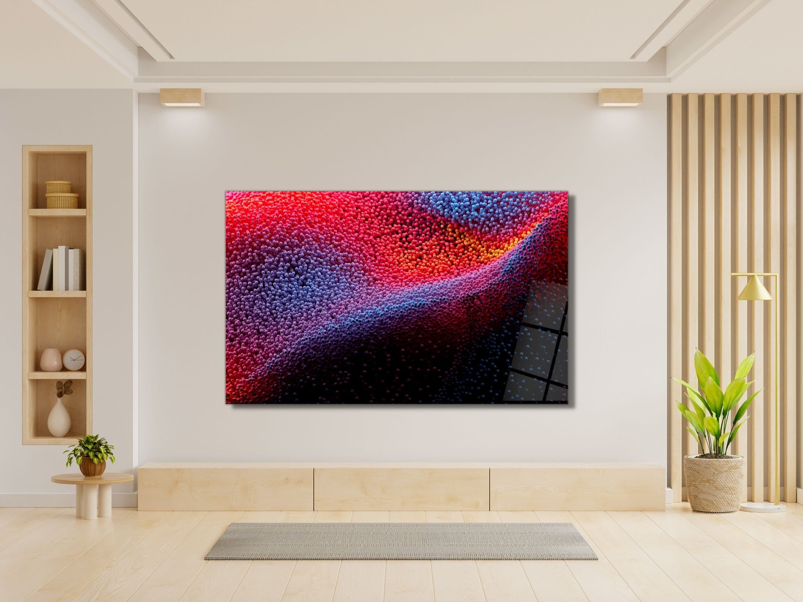 3d Tempered Glass Wall Art glass Wall Decor-glass Home Decor-glass ... - Decorative 3D Art On Transparent Glass Wall Backing