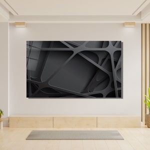 Abstract Tempered Mega Size Glass Printing Wall Art , Natural And Vivid Wall Decor , Modern Wall Art, Extra Large Wall Art,Housewarming Gift