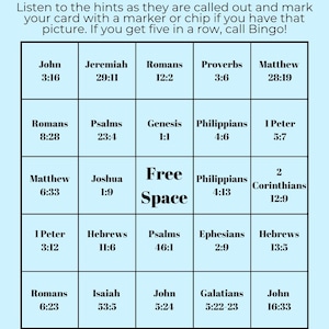 1.00 Bibel-Vers-Bingo (35 einzigartige Karten)