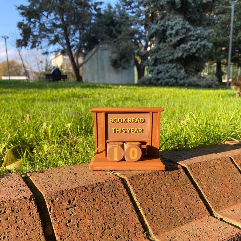 3D Printed Books Read Counter – Bookshelf Reading Challenge Tracker - Etsy