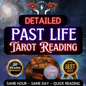 Detailed Past Life Tarot Reading Spread, Past Life Psychic Predictions Reading, Spiritual Guidance Reading, Medium Reading, Clairvoyant