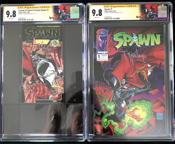 Spawn #1 & Crusade of Comics Presents Spawn #1 CGC 9.8 Mcfarlane