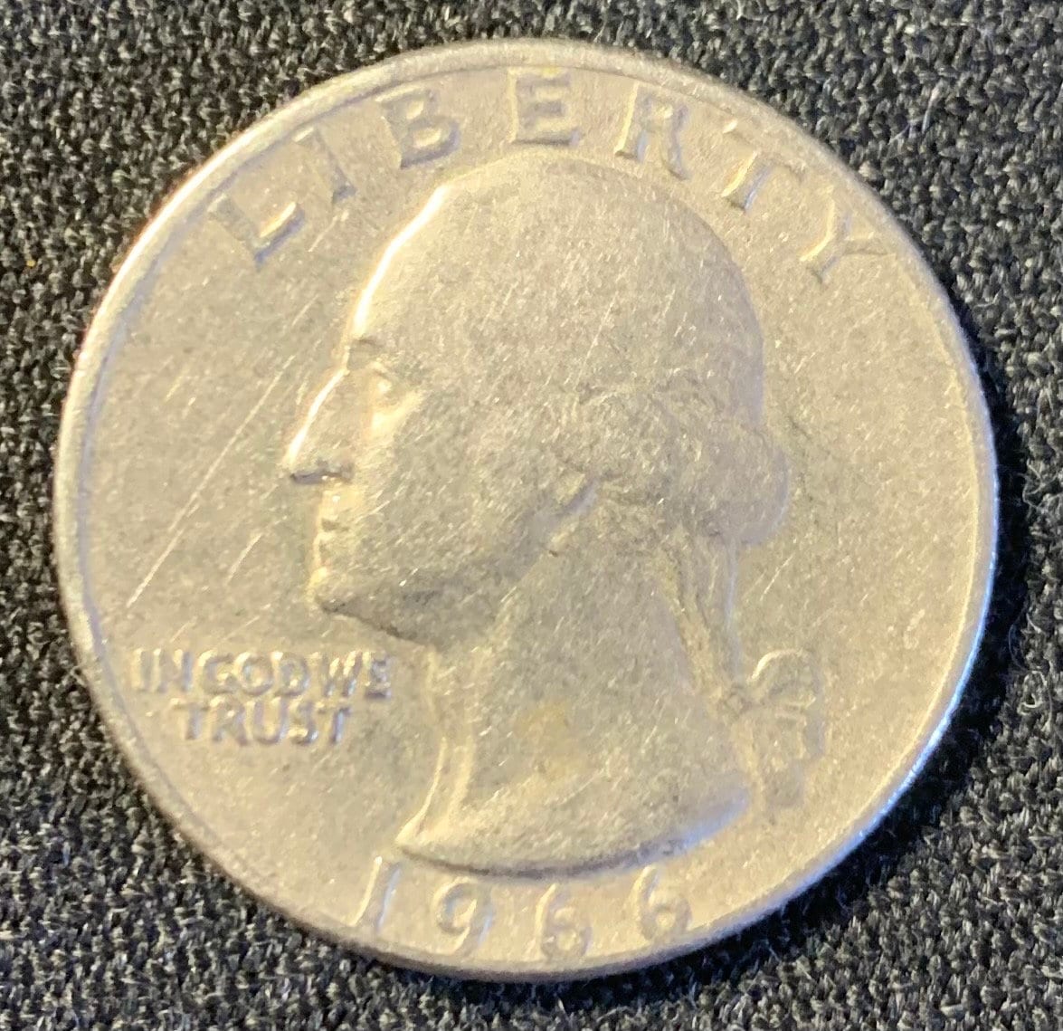 1966 年米国 25 セント硬貨 (ミントマークなし) - 良好な状態 - Etsy 日本