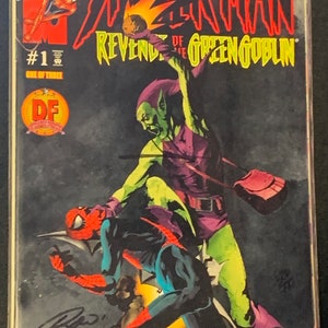 Spider-Man : La Revanche du Bouffon Vert 1 Variante de couverture DF édition limitée 3x signée