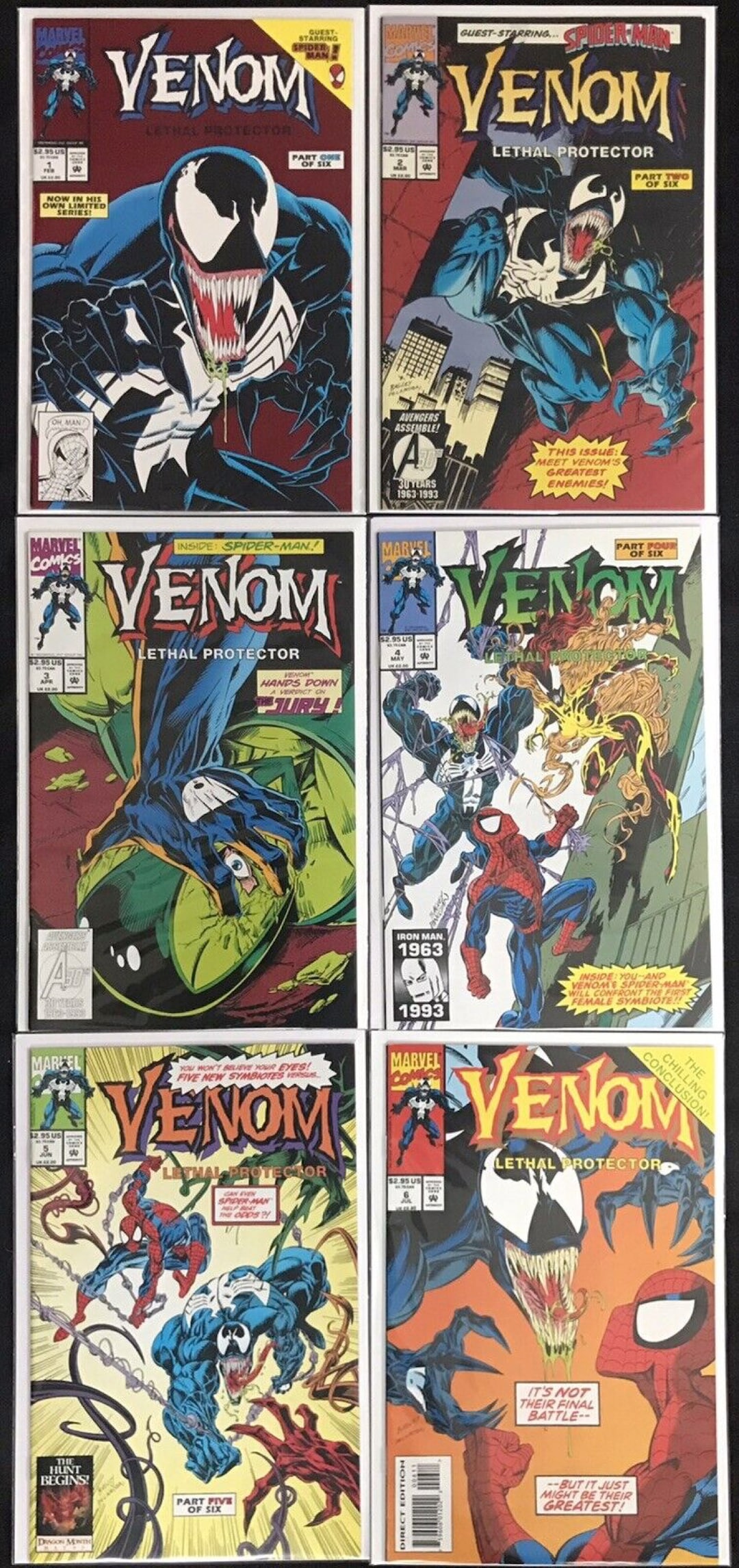 Venom: Lethal Protector #1-6 (1993) 1st Solo Title Complete