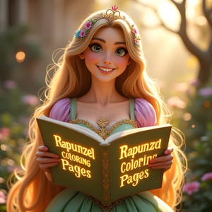 Rapunzel Coloring Pages,Princess Coloring Pages,Princess Coloring Sheets,Relaxing Coloring Pages