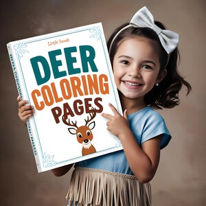 Deer Coloring pages,Animals Coloring Pages,Coloring Page Printable, Cute Animals Coloring Pages