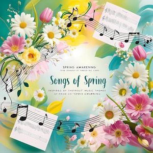 Cartes musicales Spring Awakening Cartes de voeux uniques inspirées des thèmes de la jeunesse, de la rébellion et de la nature, parfaites pour les fans de théâtre Amateurs d'ART